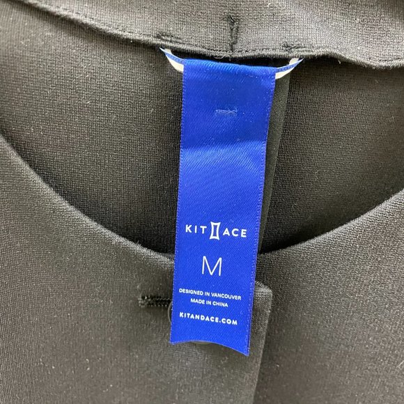 Kit & Ace Collarless Stretch Jacket Button Down Knit (M) - Picture 6 of 11